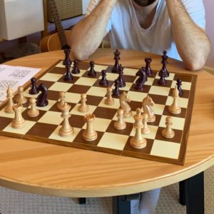 sam shankland is solving a chess position by Jacob Aagaard